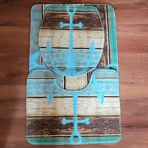 Three Piece Bathroom Mat set